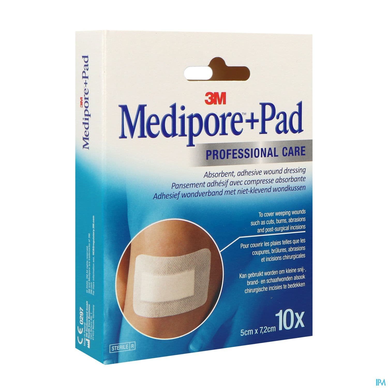MEDIPORE + PAD ADH ST 5X7.2CM10 — Pharmacie Riviera