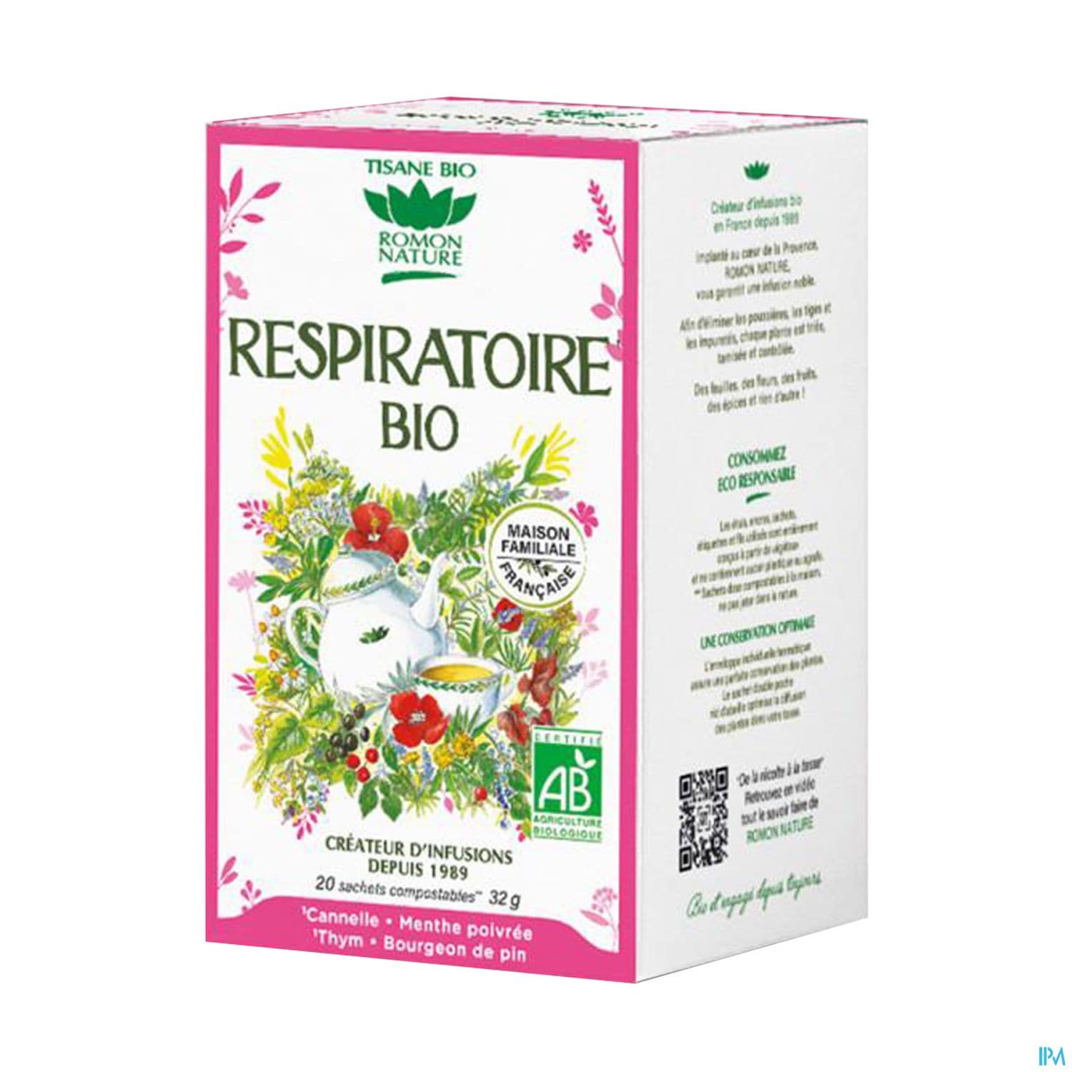 Romon Nature Complexes Respiratoire Bio Infusette 1g6 20