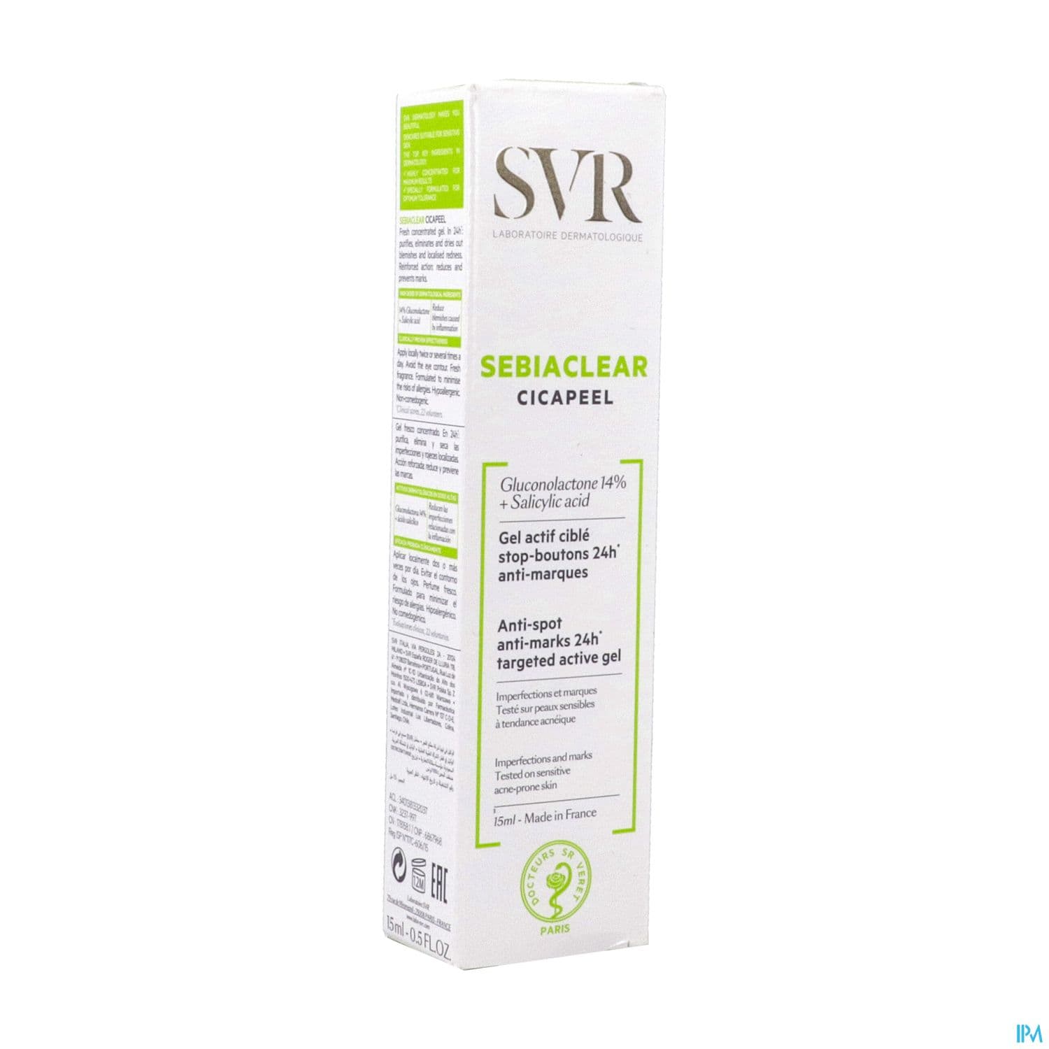 Svr Sebiaclear Cicapeel Gel 15ml