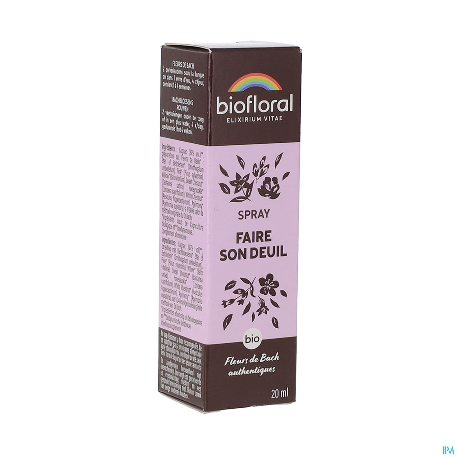 Biofloral Faire Son Deuil Spray Bio Demeter 20ml