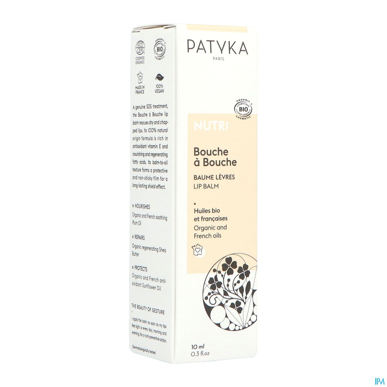 Patyka Nutri Baume Levres Bouche A Bouche Bio 10ml — PHARMACIE DE LA GARE Nancy