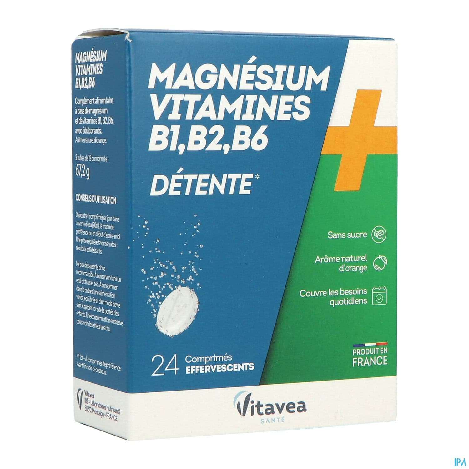 Vitavea Magnesium + Vit B1 B2 B6 Comprime Effervescent 12 X2