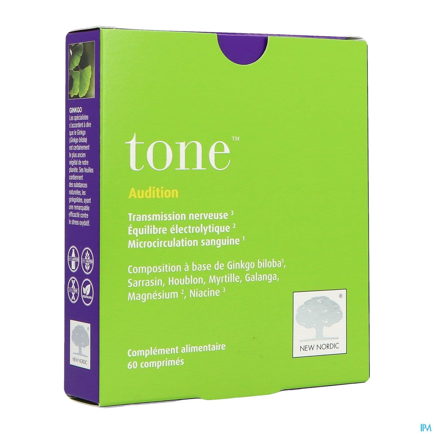 New Nordic Tone Audition Comprime 60 — Pharmacie Pharmavance Auteuil