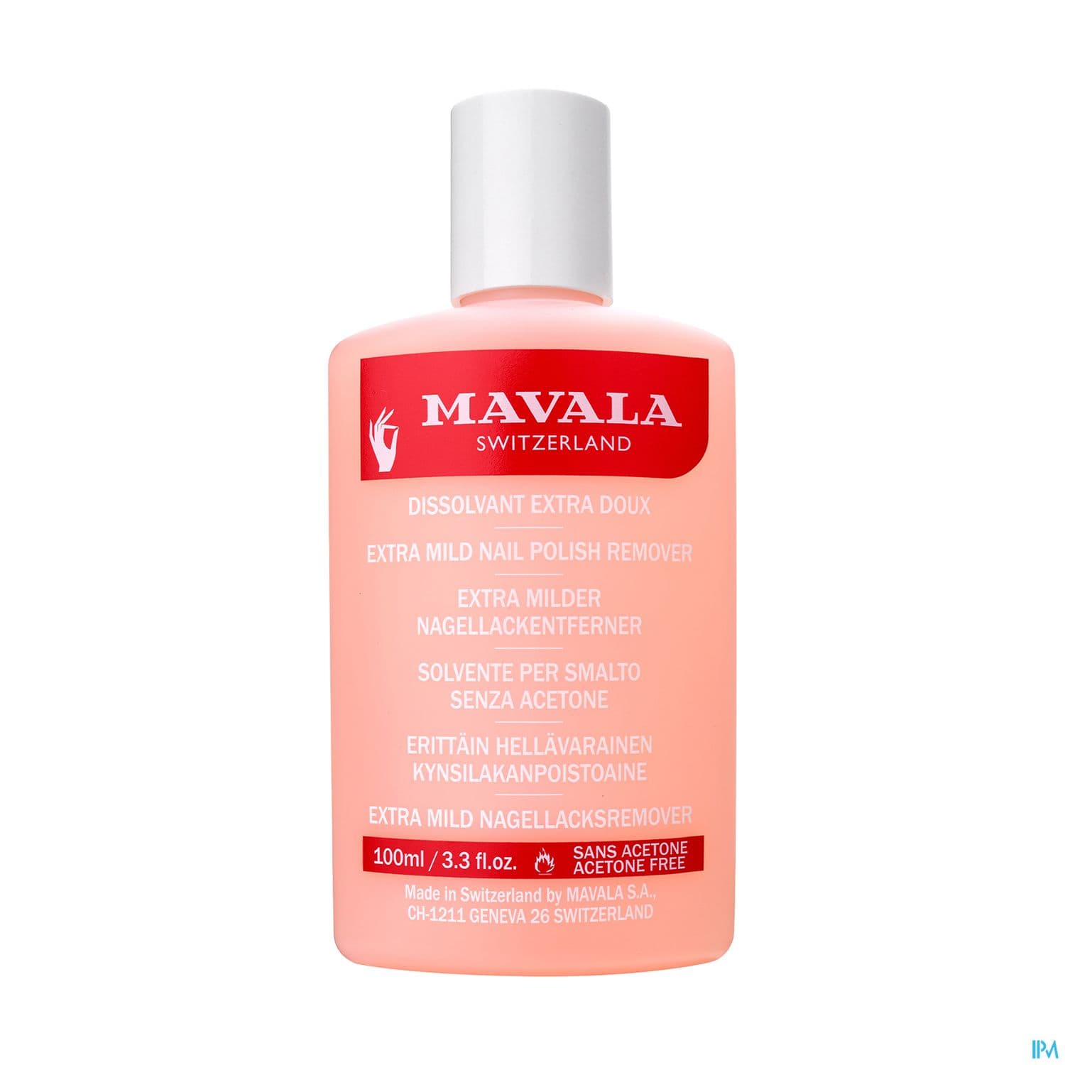 Mavala Dissolvant Rose Flacon Plastique 100ml