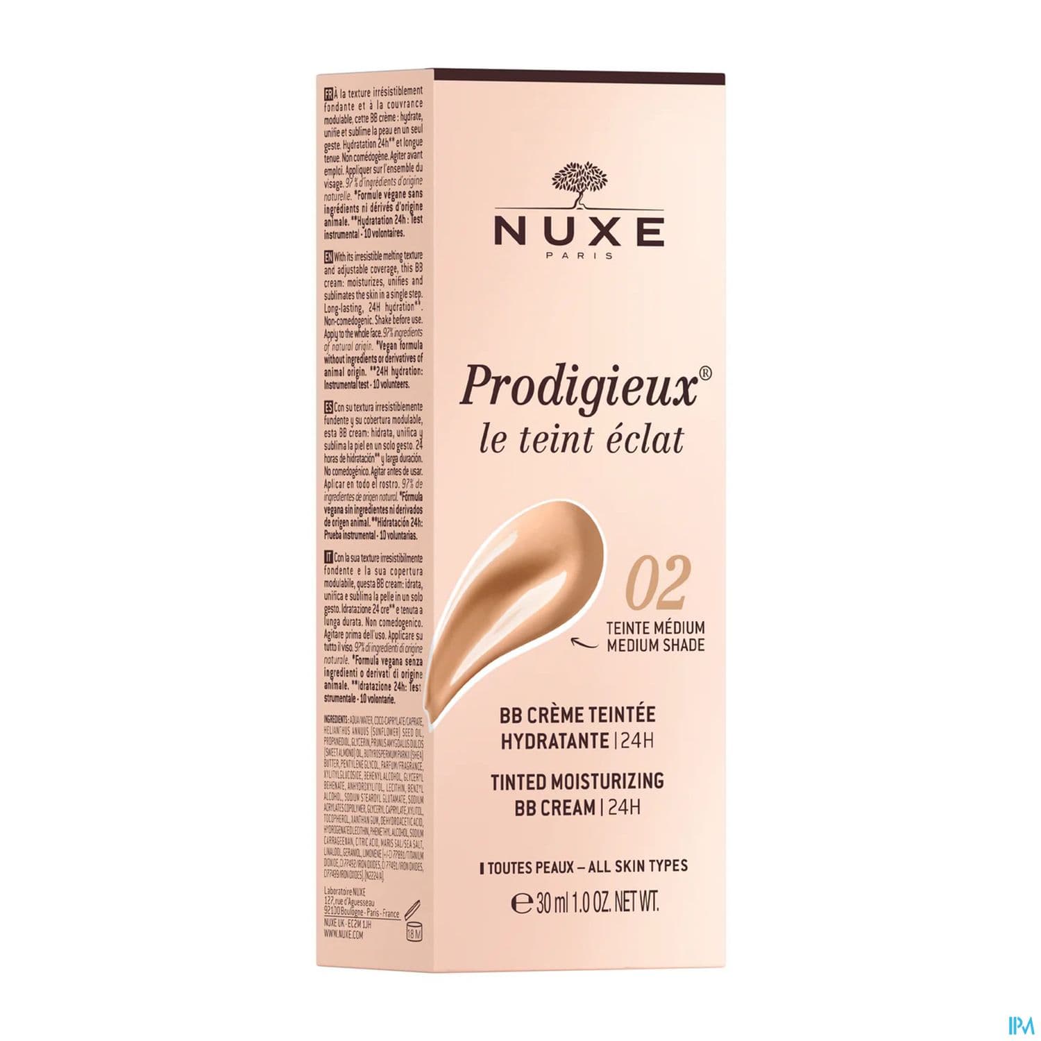 NUXE PRODIGIEUX BB CREME MED 30ML