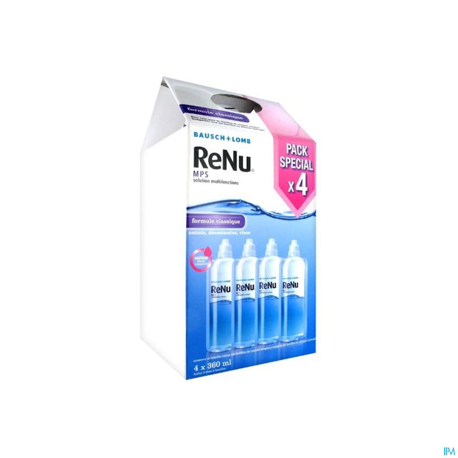 Renu Mps Solution Multifonctions 360ml X3 + 1 Gratuit