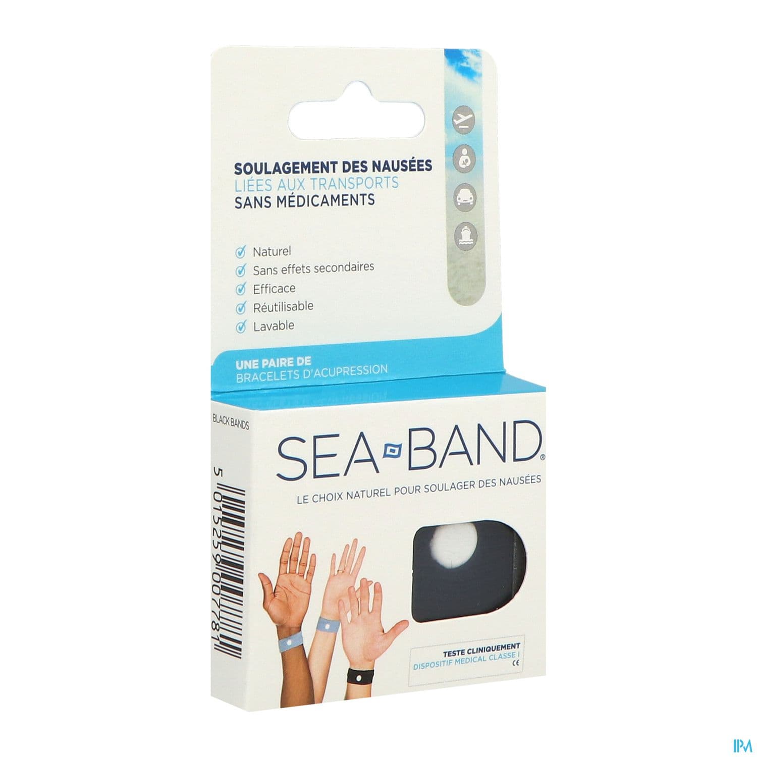 SEA-BAND BRACEL NAUS ADULTE NOIR 2