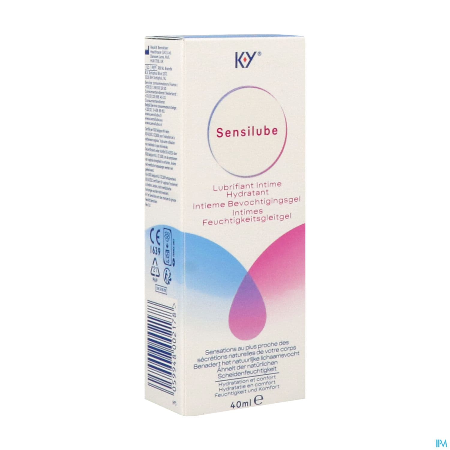 SENSILUBE DUREX LUBRIF INT 40ML