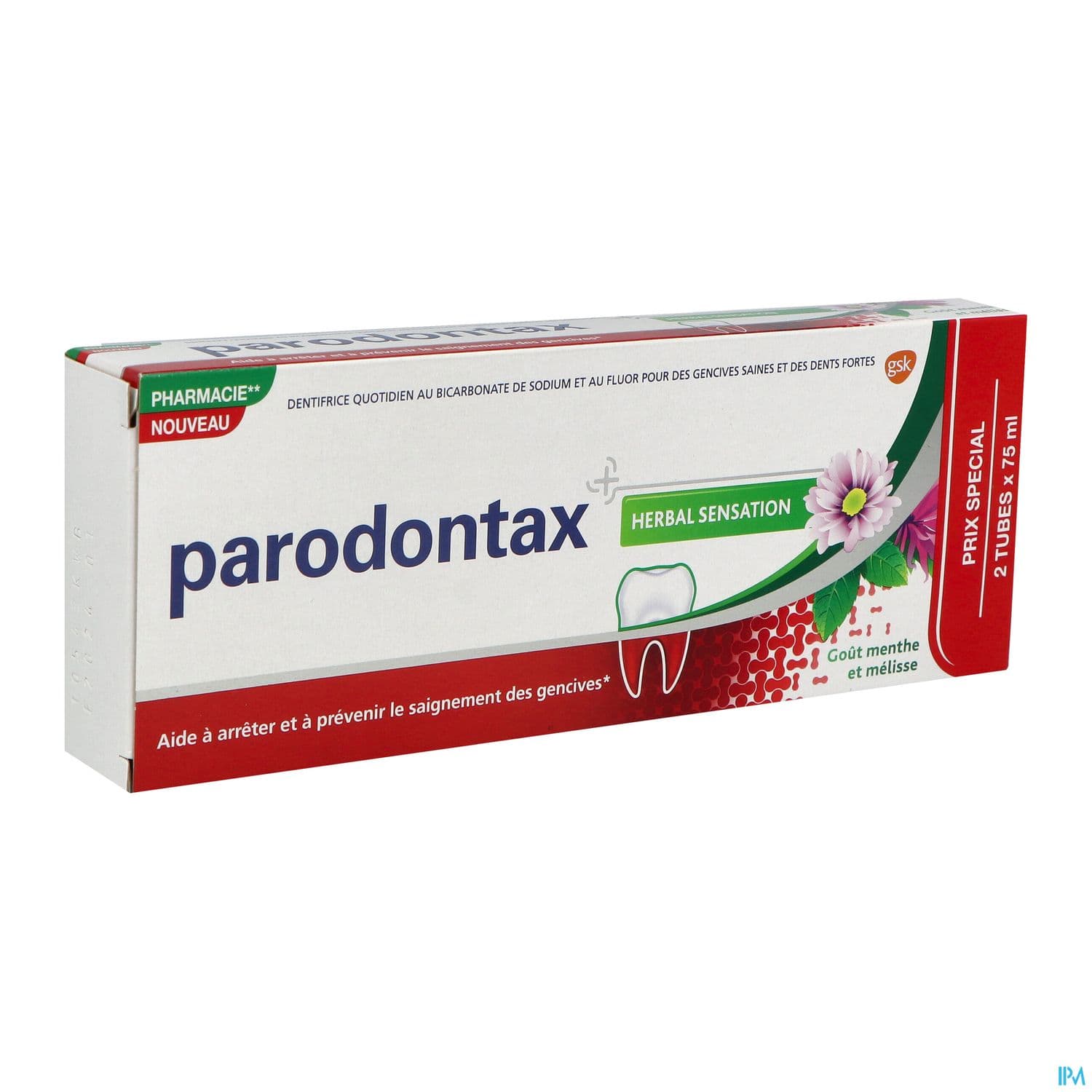 PARODONTAX DENT HERBAL SENS75ML X2 — Grande Pharmacie Libourne