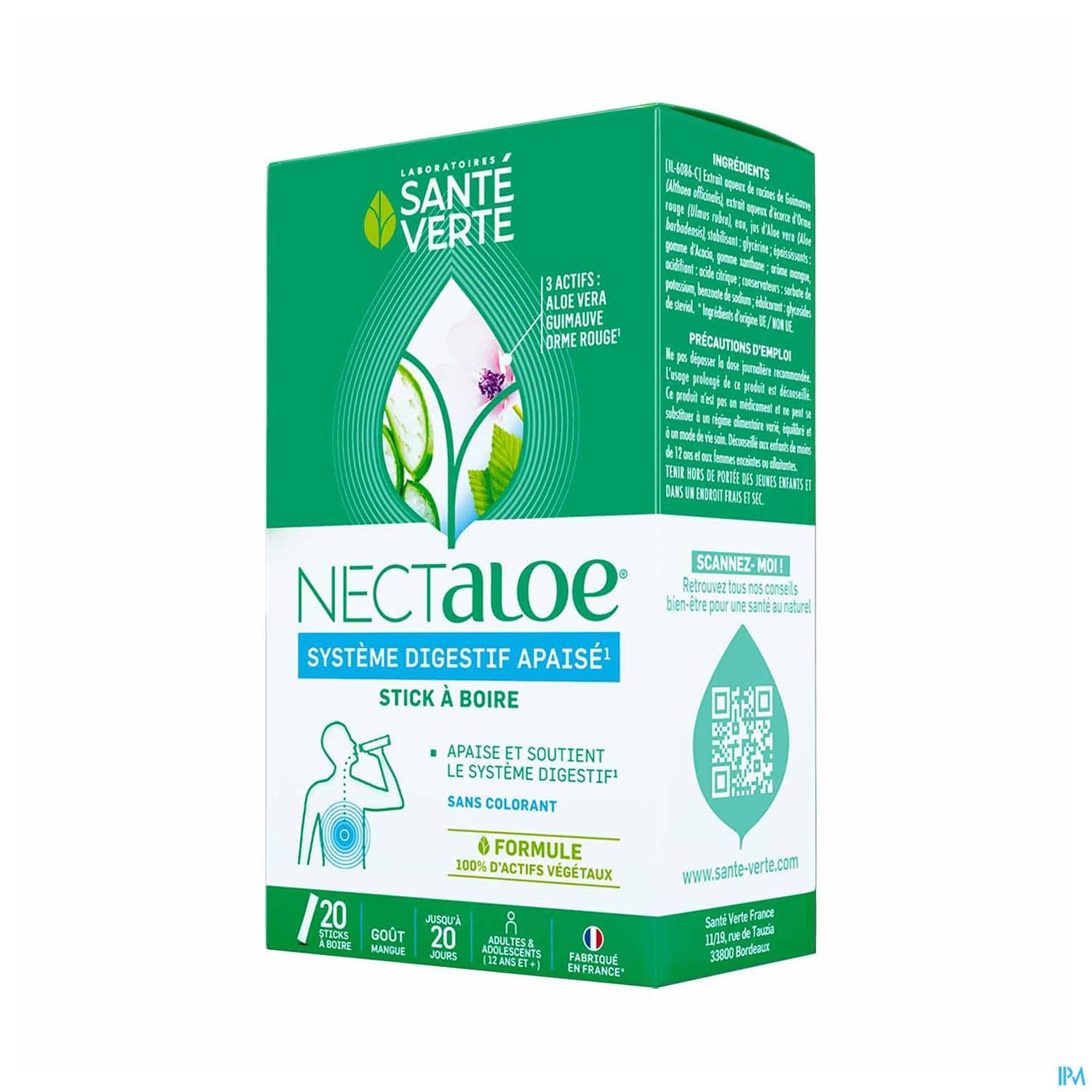 Sante Verte Nectaloe Jus Aloe Vera Stick 20