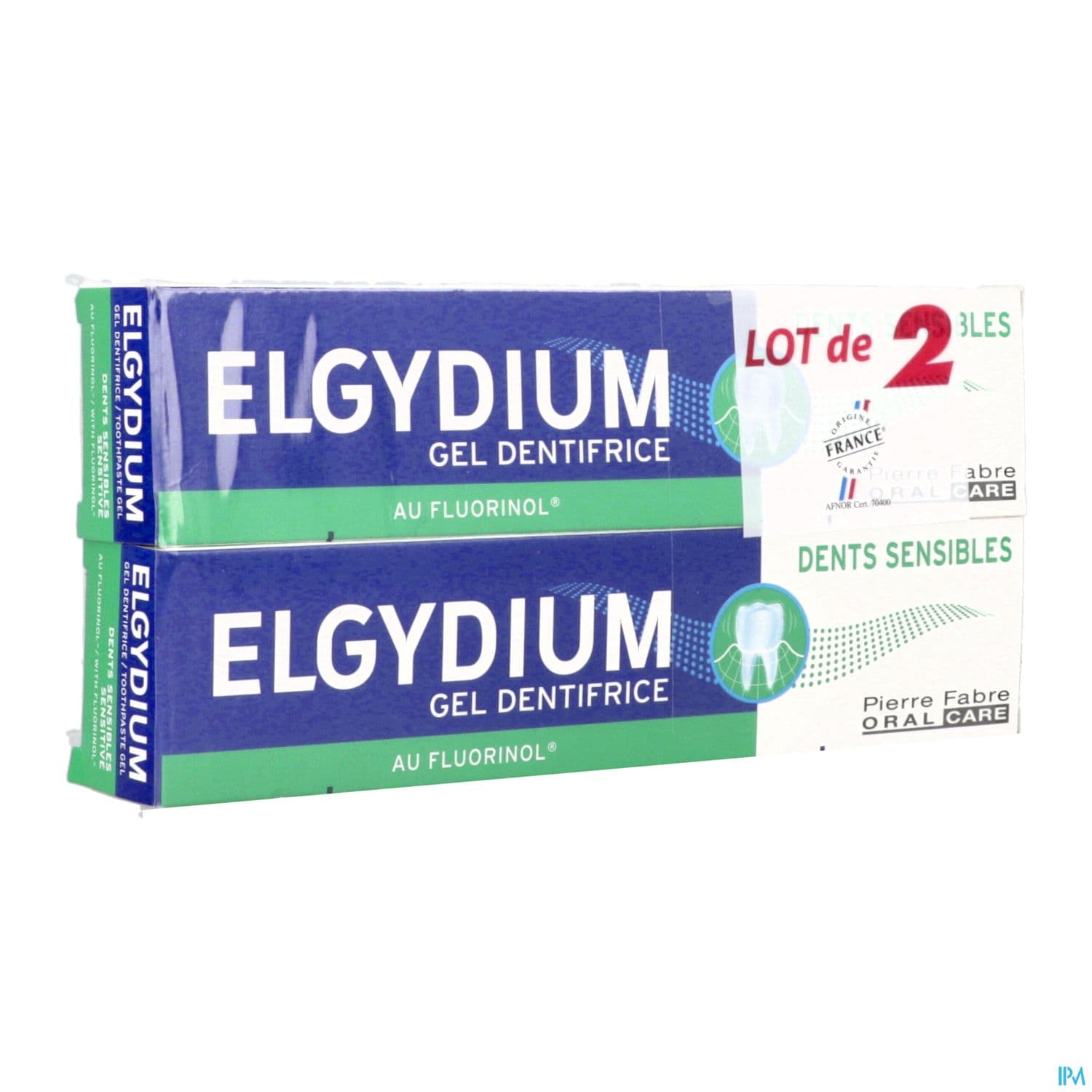 Elgydium Dents Sensibles Gel Dentifrice 75ml X2