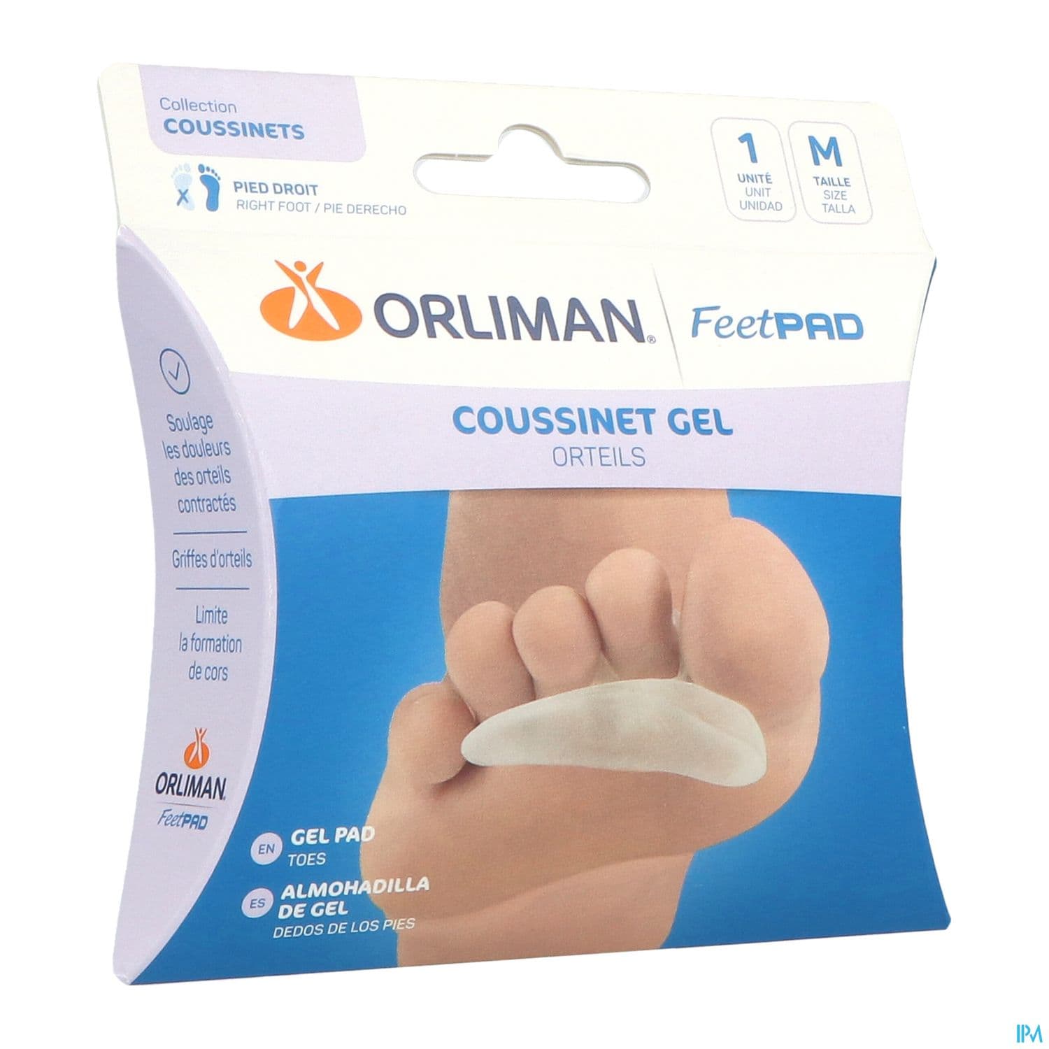 Orliman Feetpad Coussinet Gel Orteils Droit Tm X1