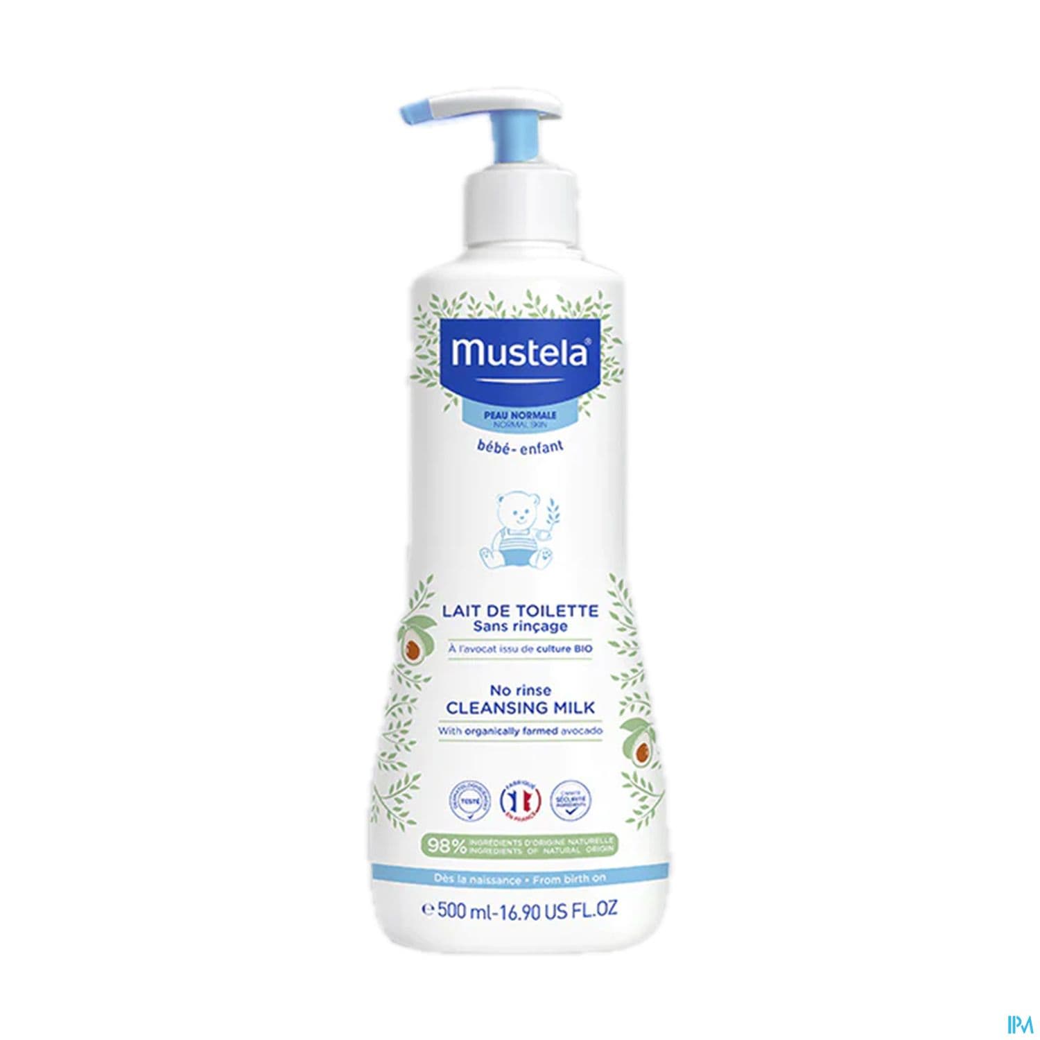 MUSTELA BB LAIT TOIL P/NORMAL500ML — Pharmacie Erlon