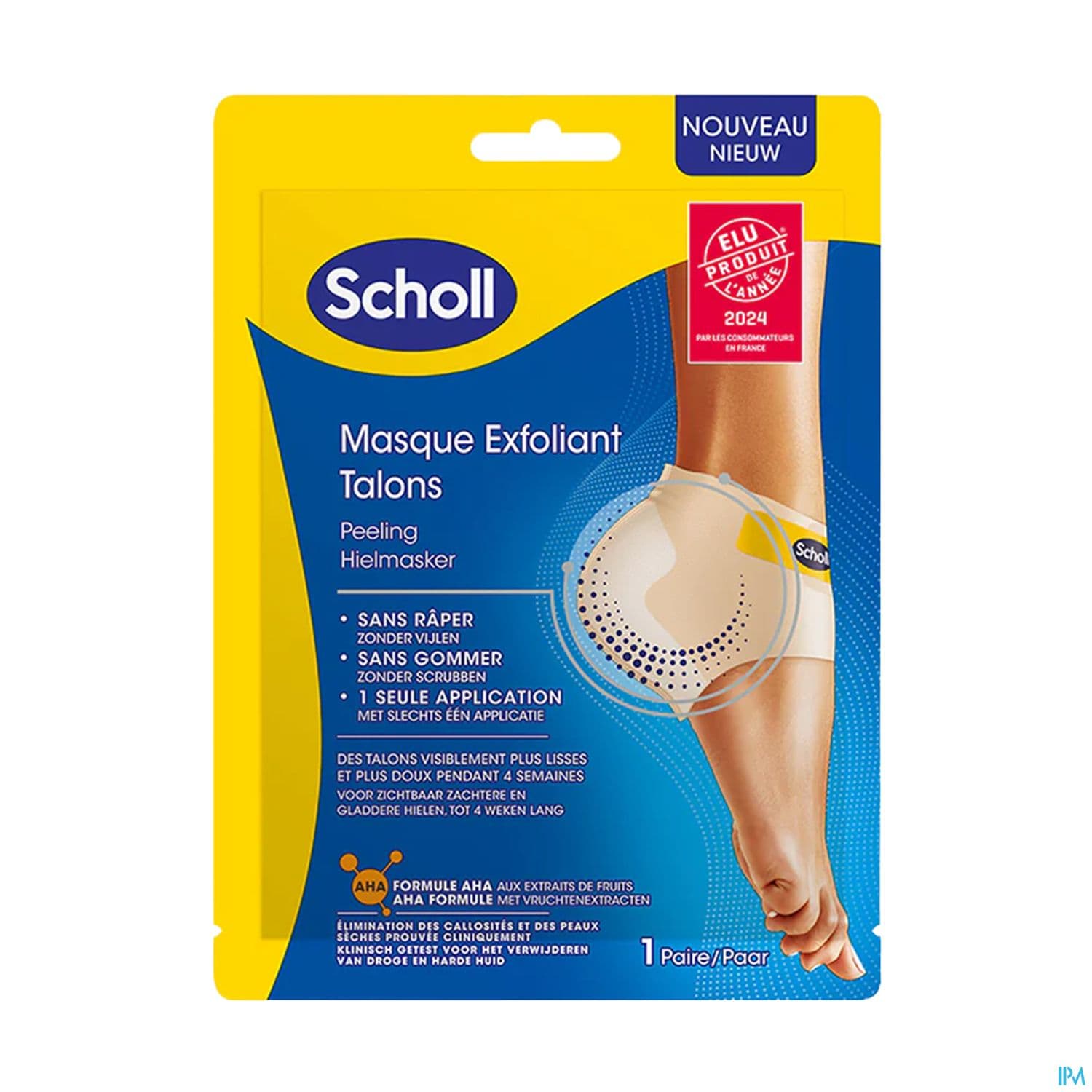 Scholl Masque Chaussette Exfoliant Talon X2