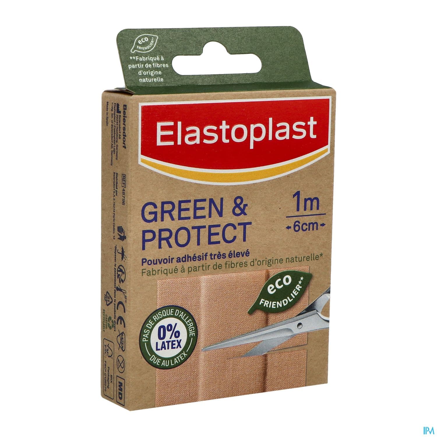 ELASTOPLAST BDE GREEN&PROT 10X6CM — Apothical Grande Pharmacie de Fleury