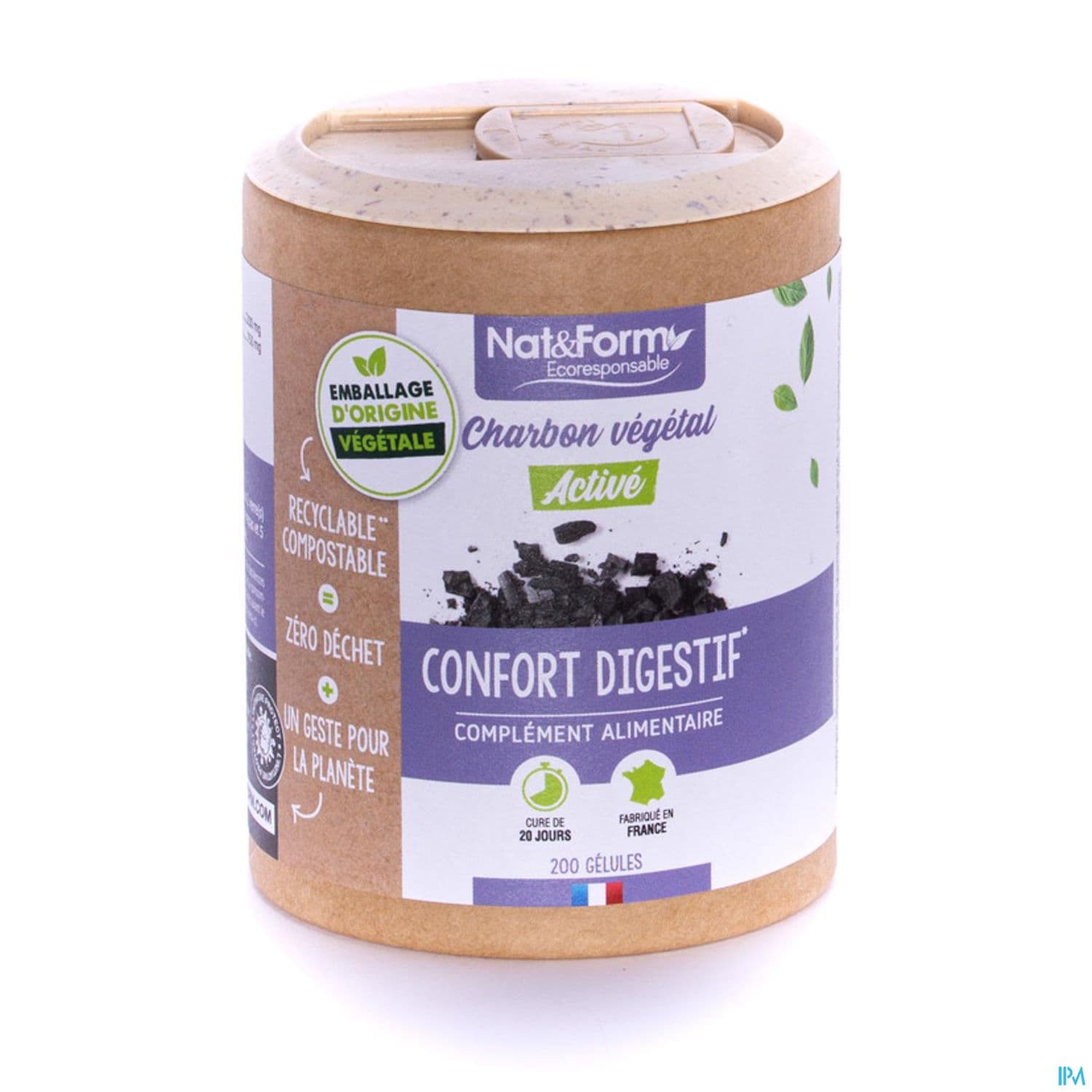 Nat Et Form Ecoresponsable Charbon Vegetal Gelule 200