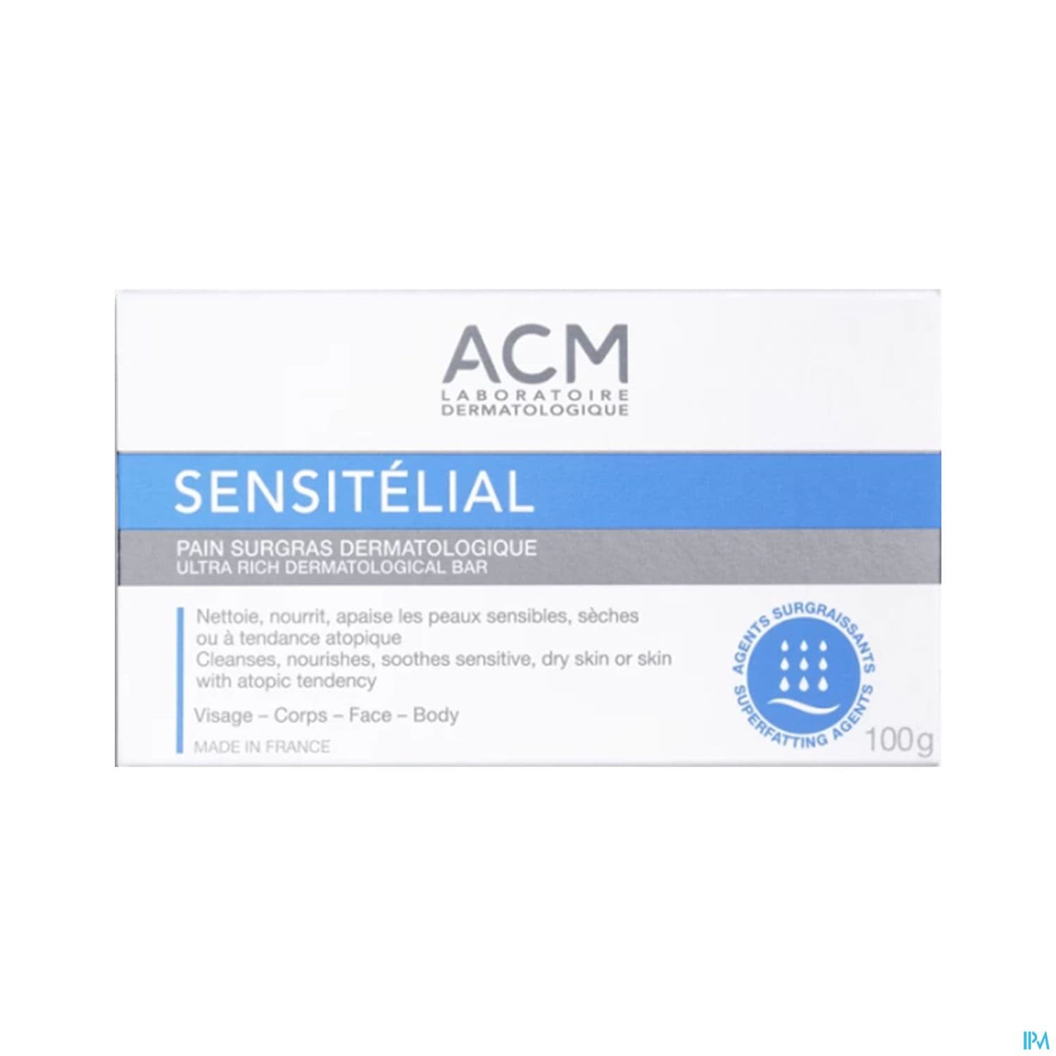 Acm Sensitelial Pain Surgras Dermatologique 100g — Pharmacie Principale des Grésillons