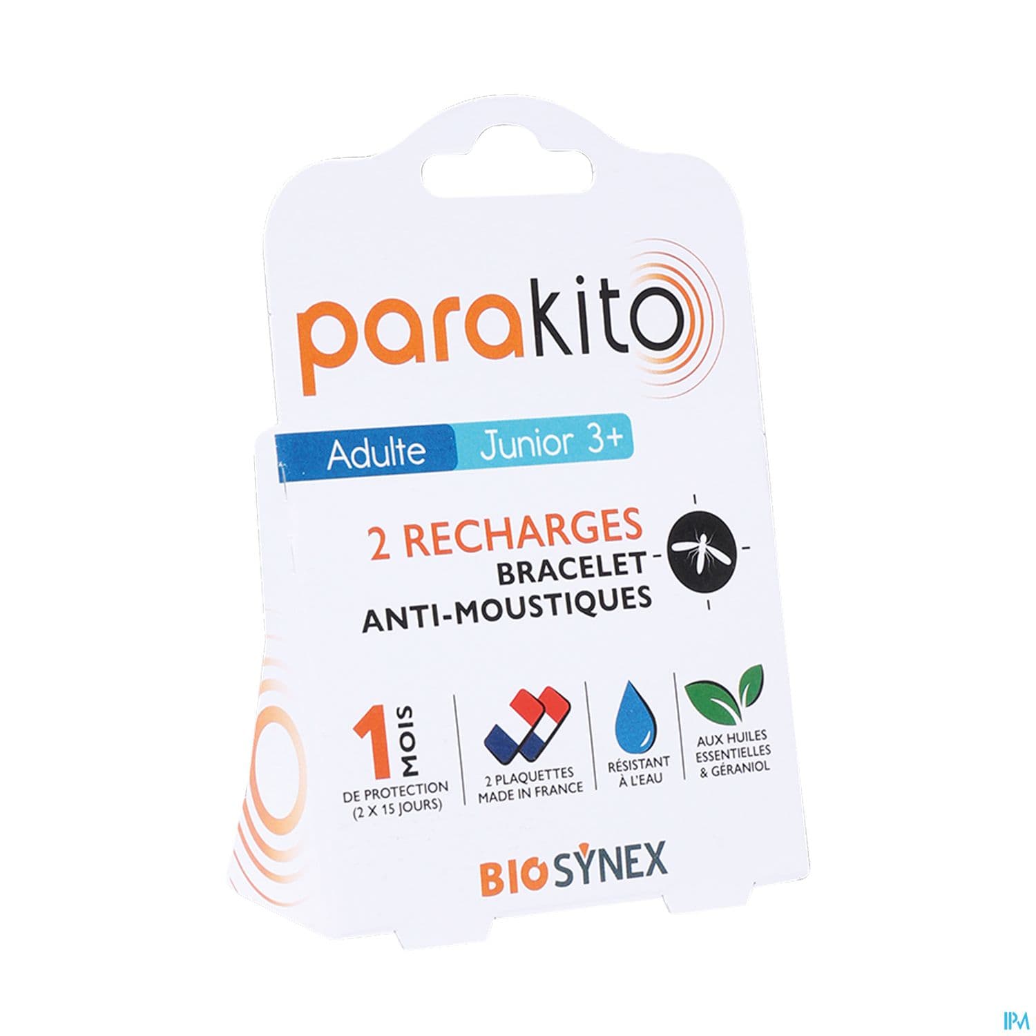 Parakito Bracelet Antimoustique Pack 2 Recharges
