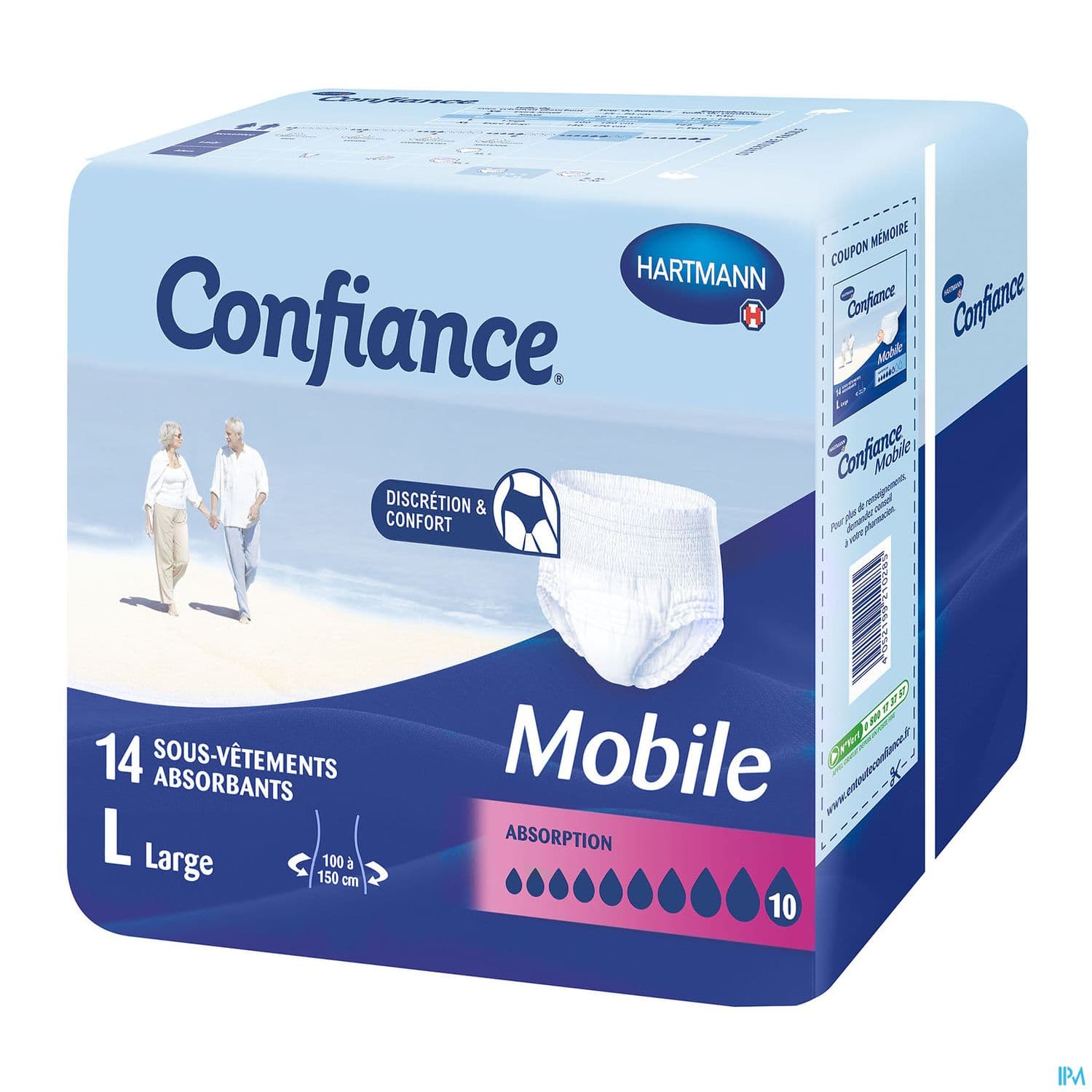 Hartmann Confiance Mobile Absorption 10 Slip Absorbant l 14
