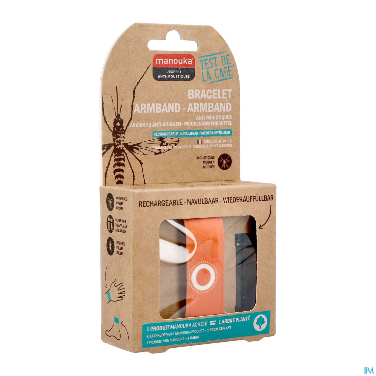 MANOUKA BRACEL A/MOUST AD ORANGE