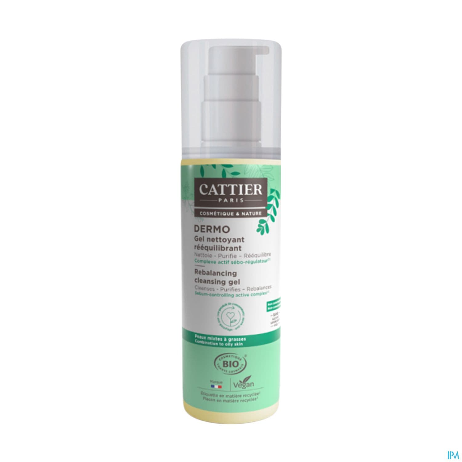 CATTIER GEL NETT REEQUILIBR 200ML — Pharmacie Lafayette des Clairions