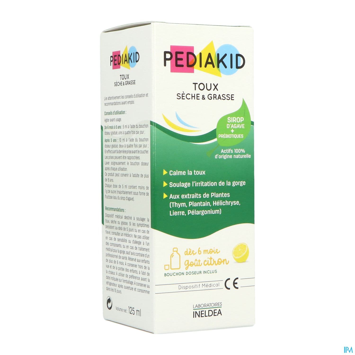 PEDIAKID TOUX SECHE/GRASS SP 125ML