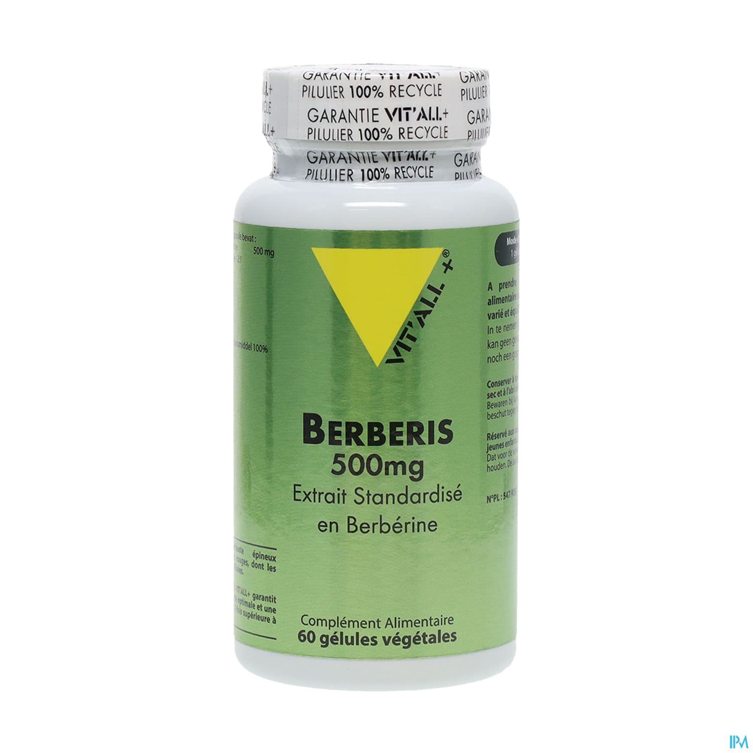 Vit All+ Berberis 500mg Gelule 60 — Pharmacie De Mailloles