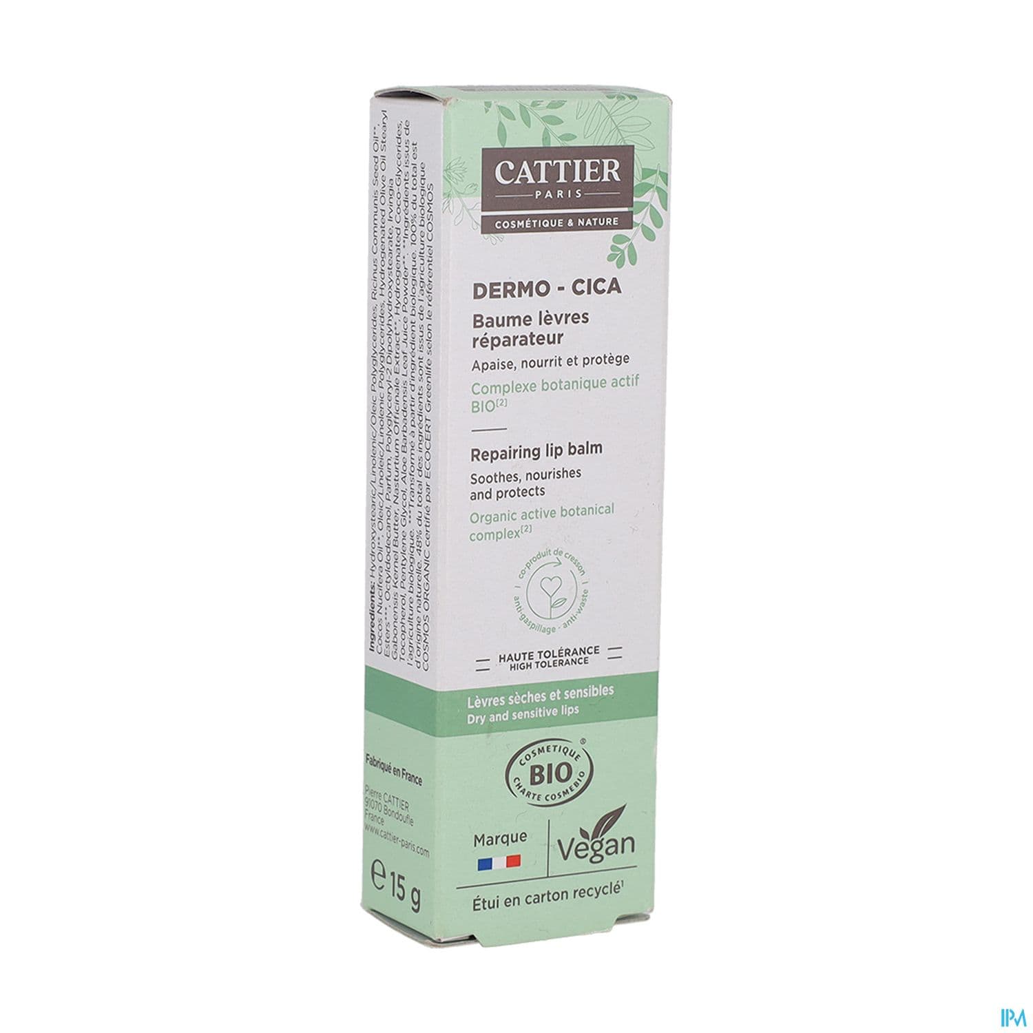 CATTIER DERMO CICA BAUME LEVR 15ML — Pharmacie Du Vieil Abreuvoir
