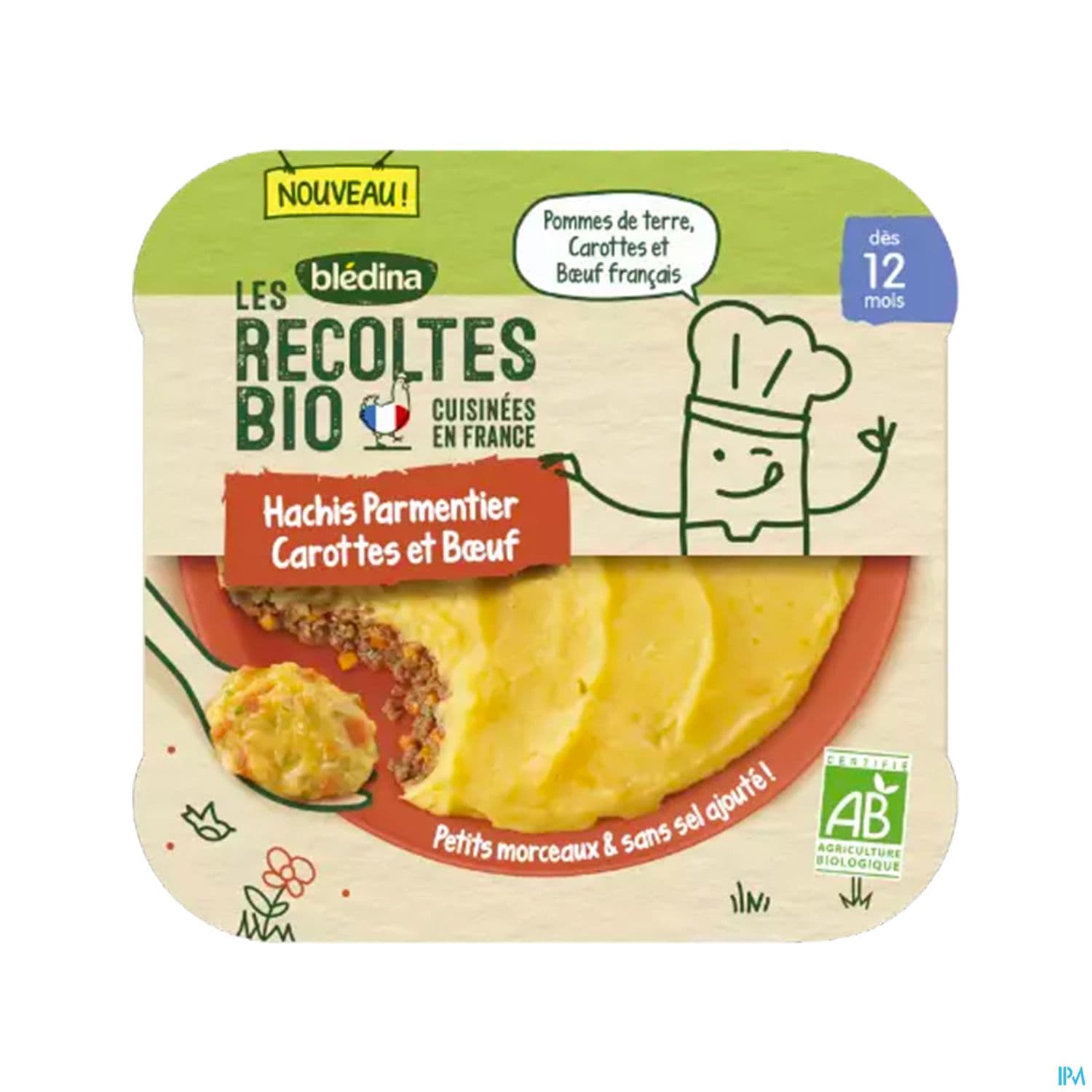 Bledina Les Recoltes Bio Carot Butt Patate Poulet 230g