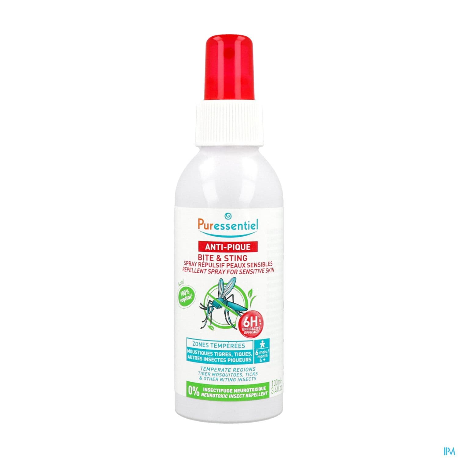 Puressentiel Spray Repulsif Peaux Sensibles Antipique 100ml
