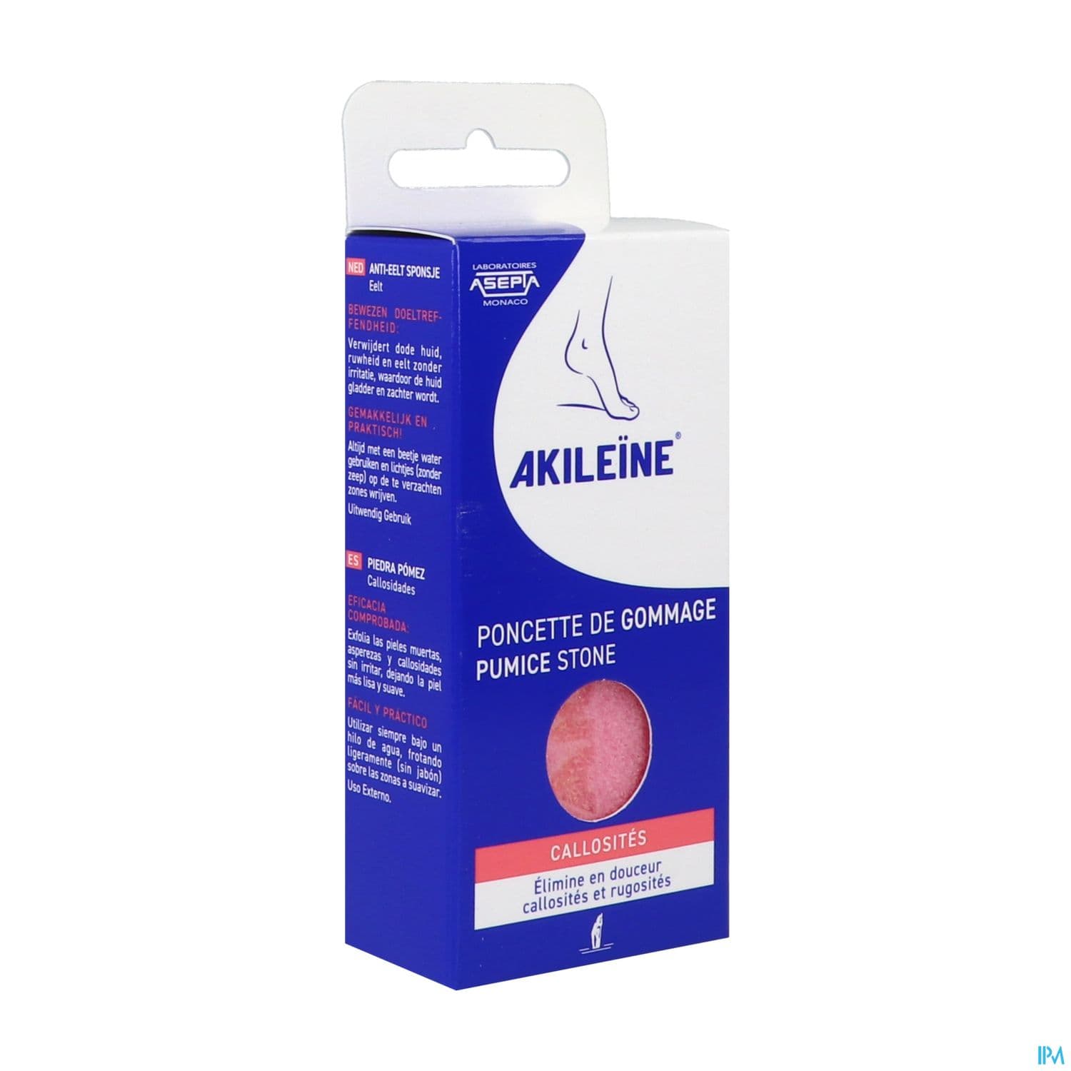 Akileine Bleue Poncette De Gommage