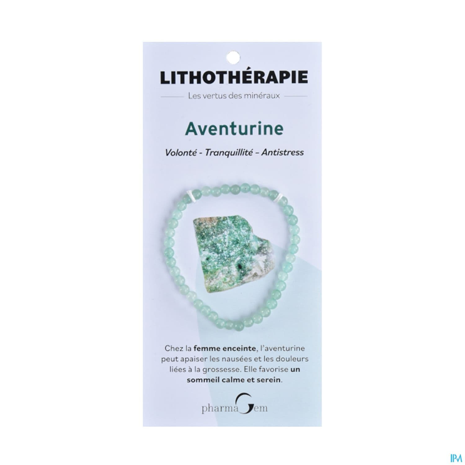 BRACEL LITHOTHERAP AVENTURINE 4MM