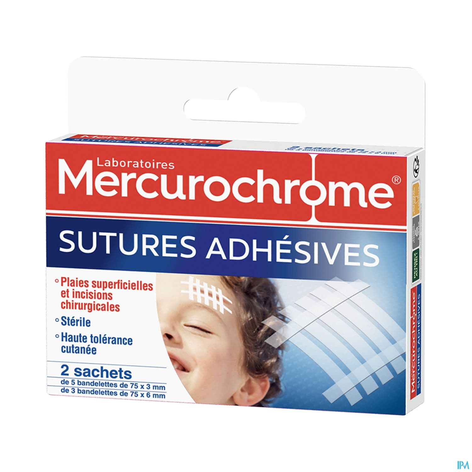 MERCUROCHROME PANS STRIP ADHES X16