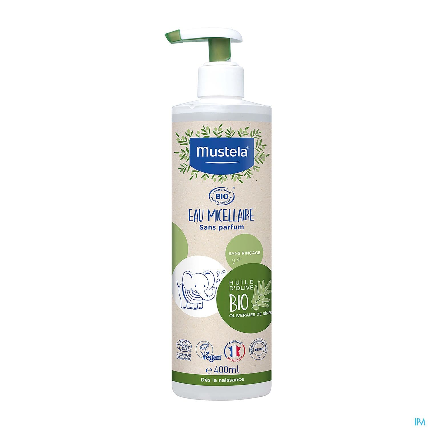 MUSTELA BIO EAU MICEL S/RINC 400ML