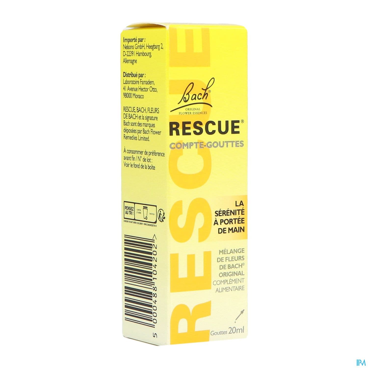 Rescue Bach Compte Gouttes 20ml
