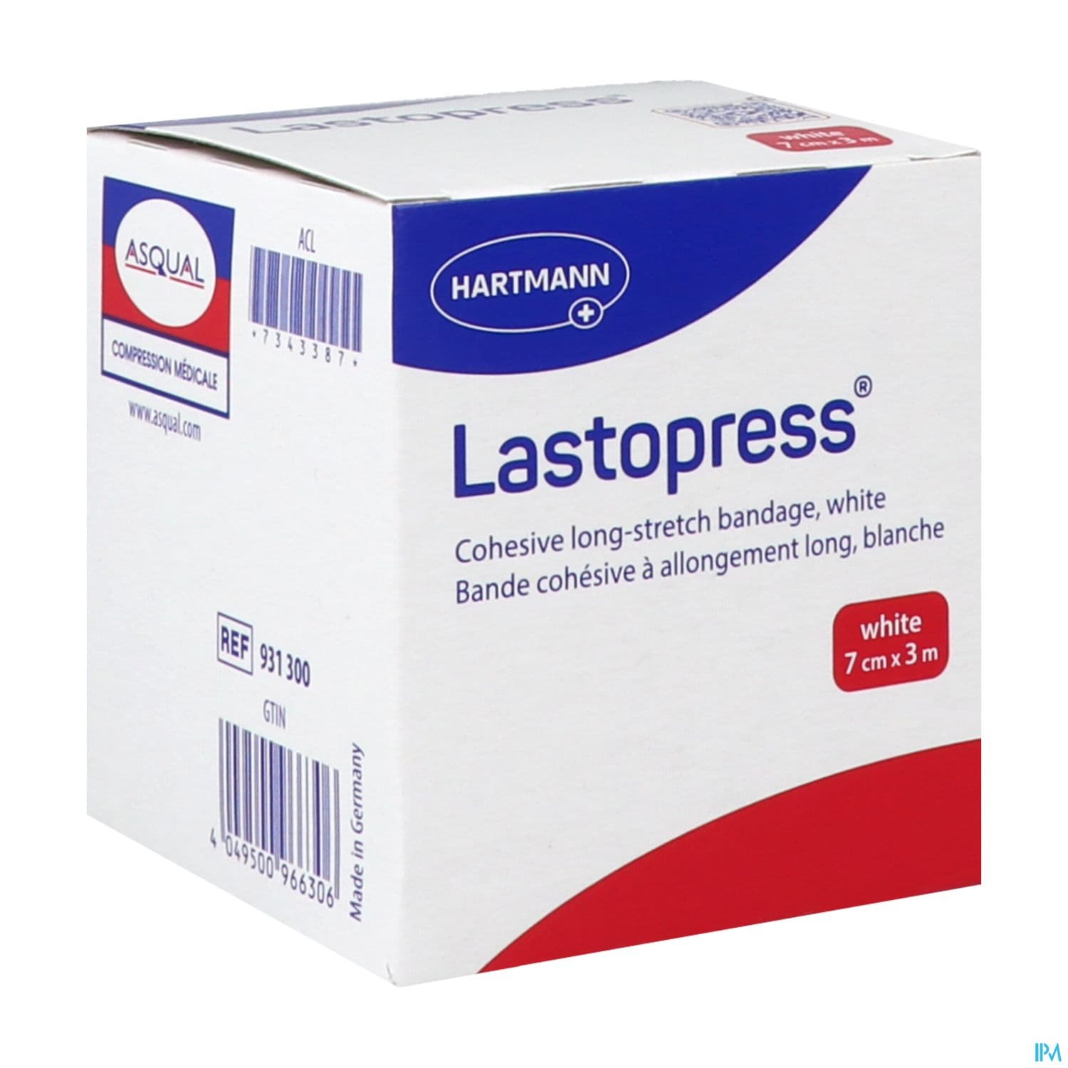 BDE LASTOPRESS 7CMX3M BLANC — Pharmacie Du Centre Apothical