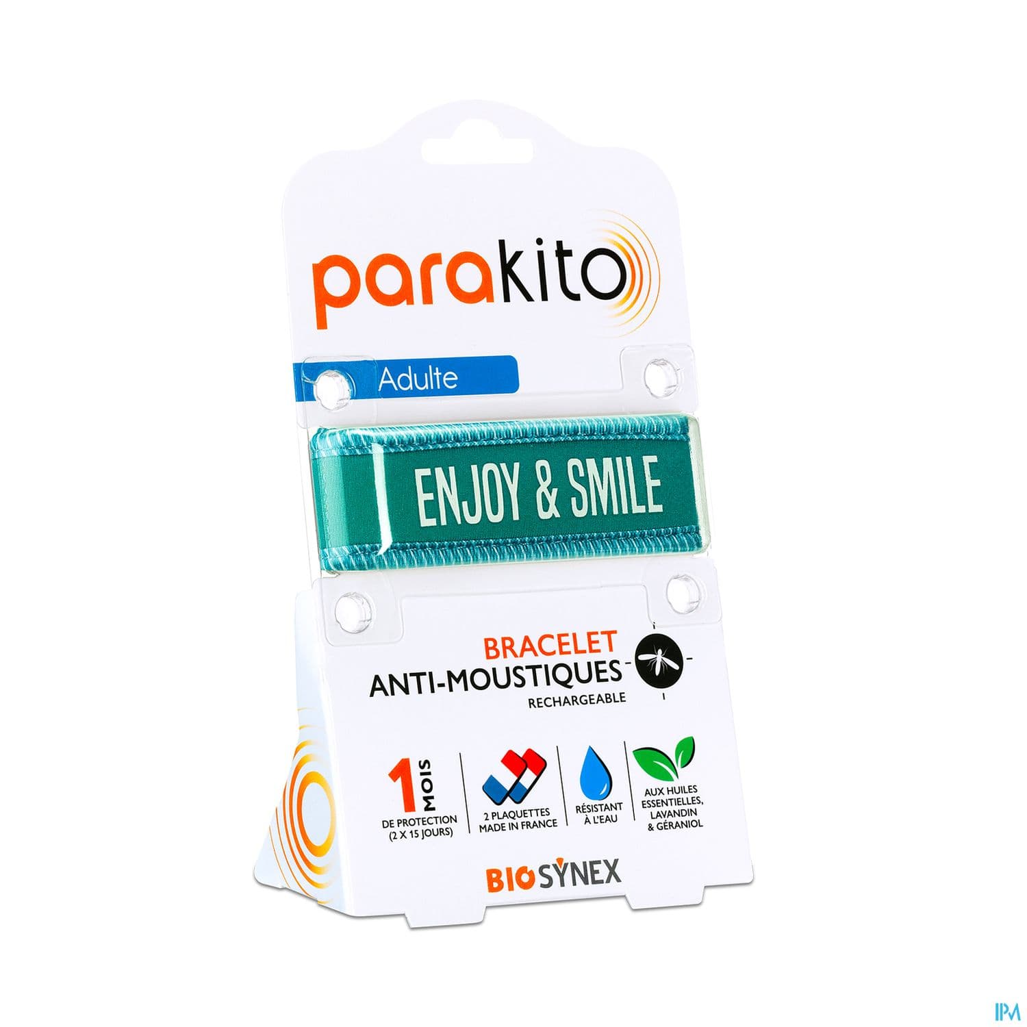 Parakito Bracelet Antimoustique Rechargeable Adulte Enjoy Smile