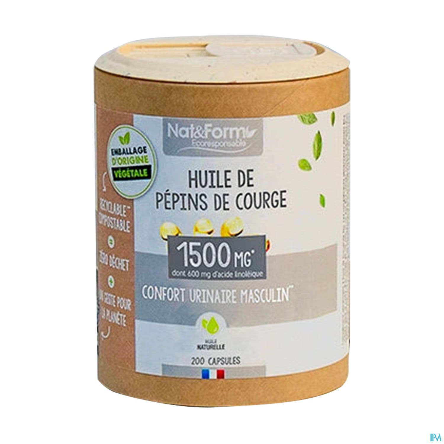 Nat Et Form Ecoresponsable Huile De Pepins De Courge Capsule 200