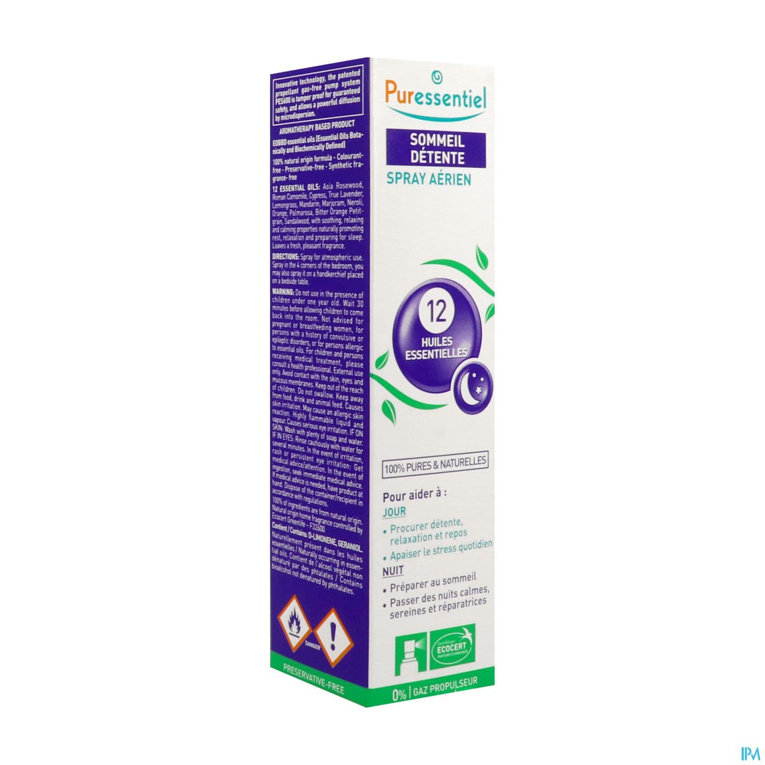 PURESSENTIEL SPR SOMM/DETENT 75ML — Grande Pharmacie de la Gare - Sartrouville