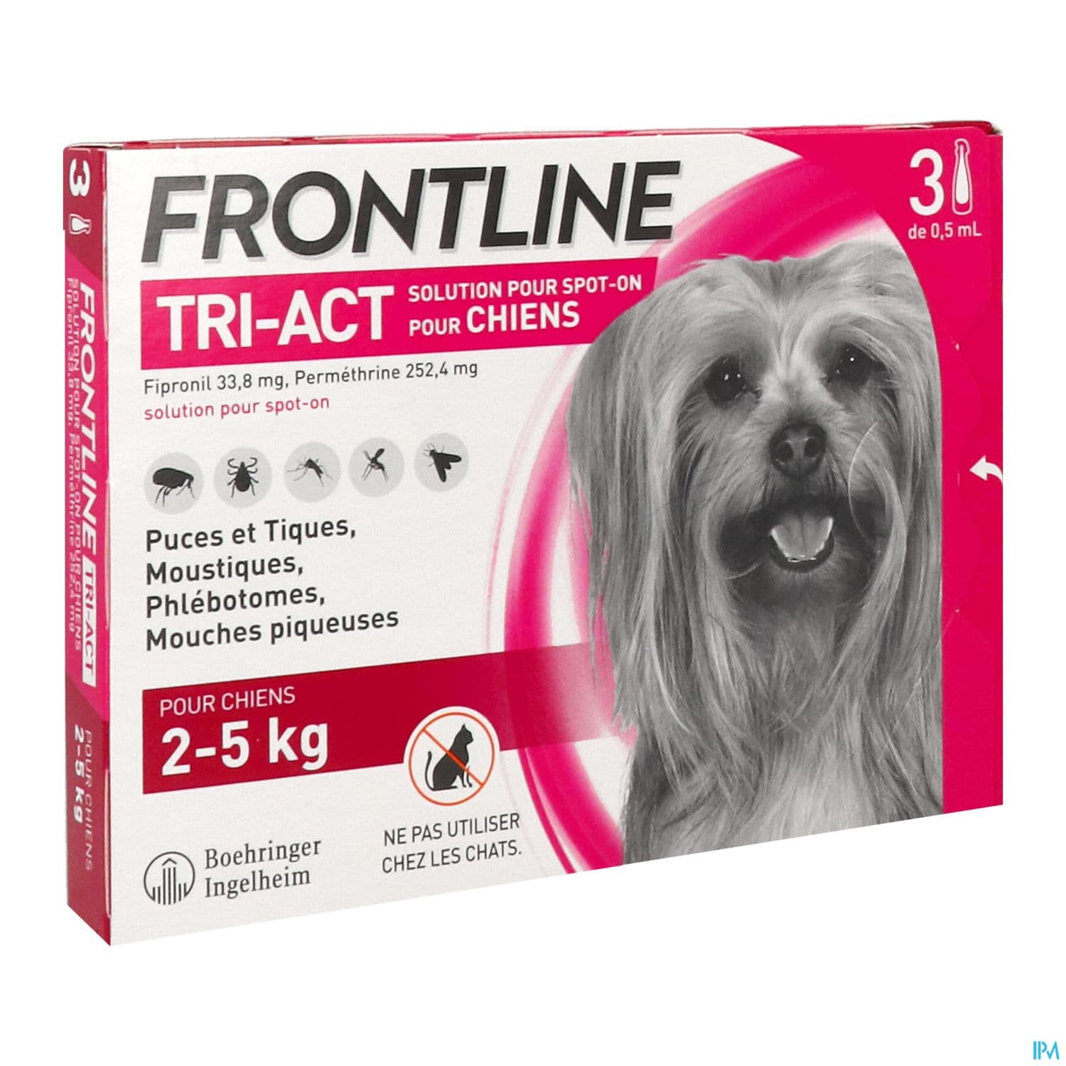 FRONTLINE TRI ACT CHIEN XS PIPET 3