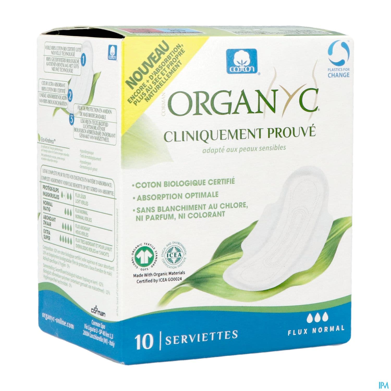 Organyc Protection Periodique Flux Normal 10