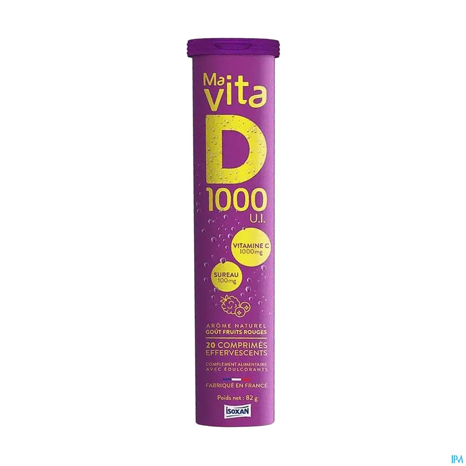 ISOXAN MA VIT D 1000UI CPR EFF 20