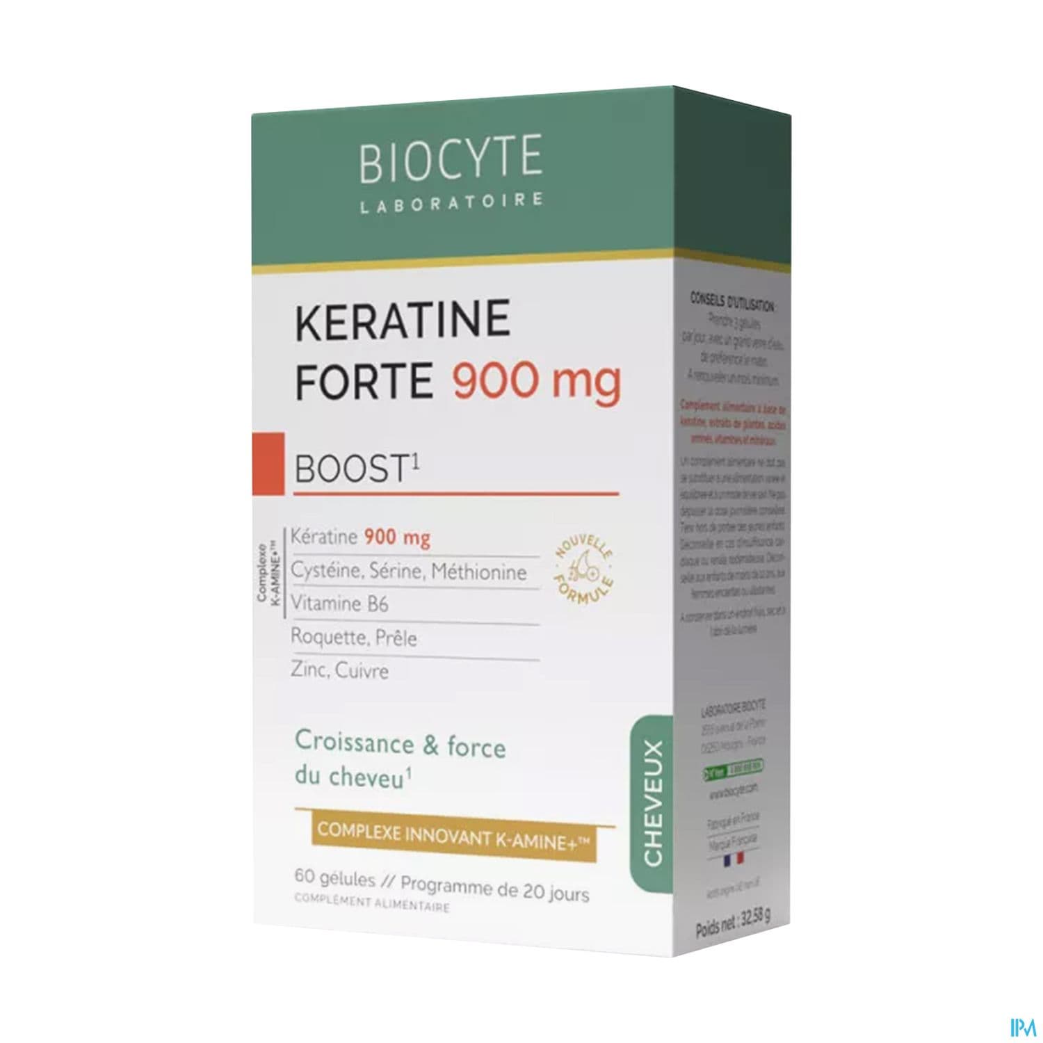 Biocyte Keratine Forte 900mg Boost Gelule 40