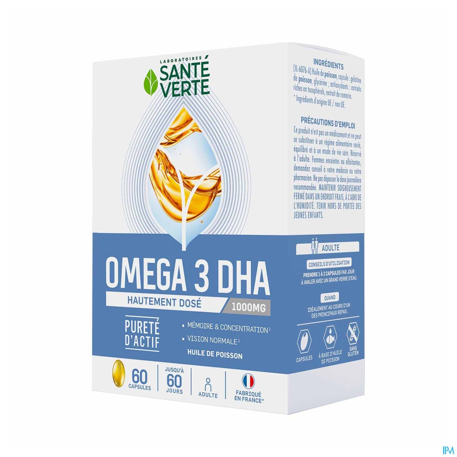 OMEGA 3 DHA1000 SANTE VERTE CAPS60