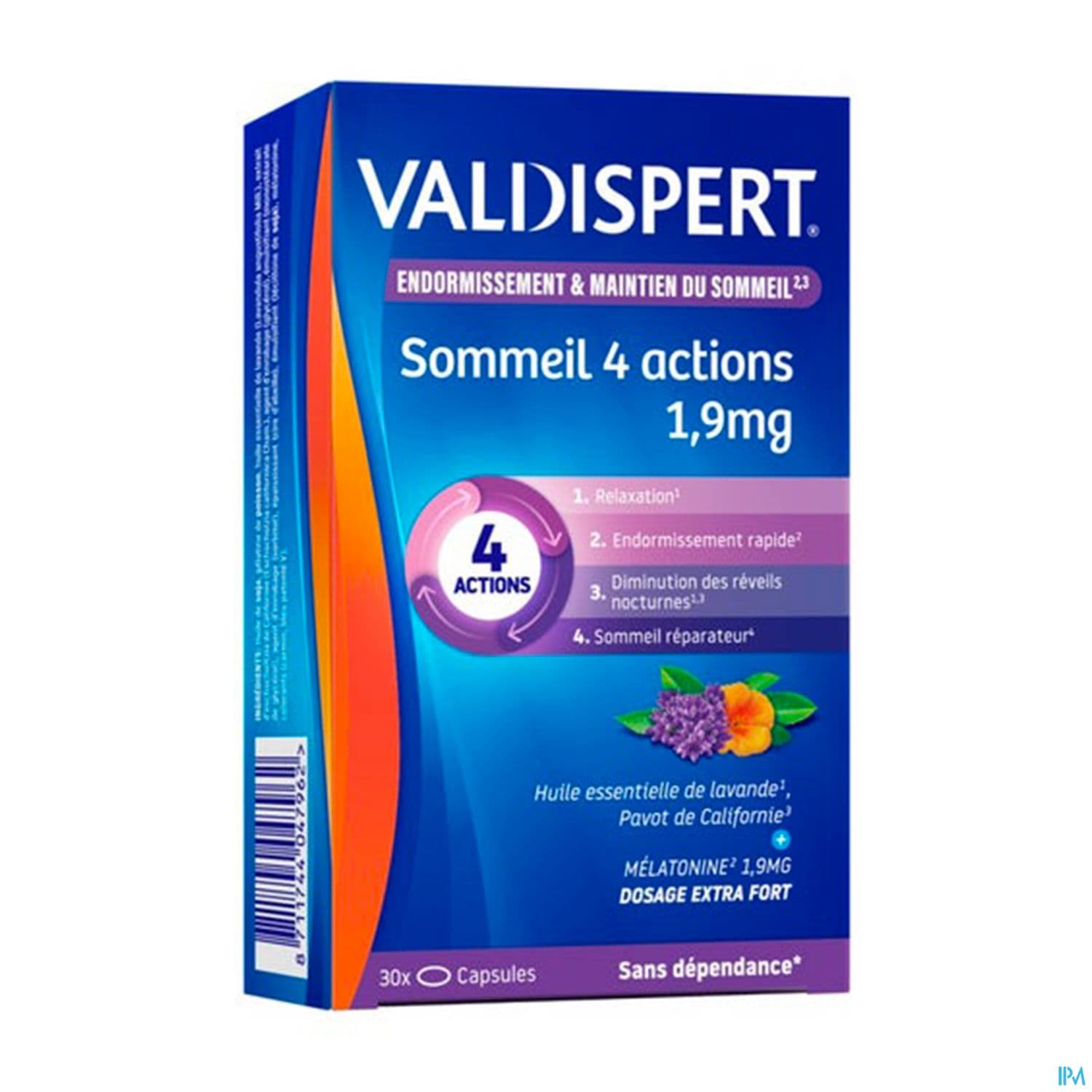 Valdispert Melatonine 1mg9 4 Actions Comprime 30 X2