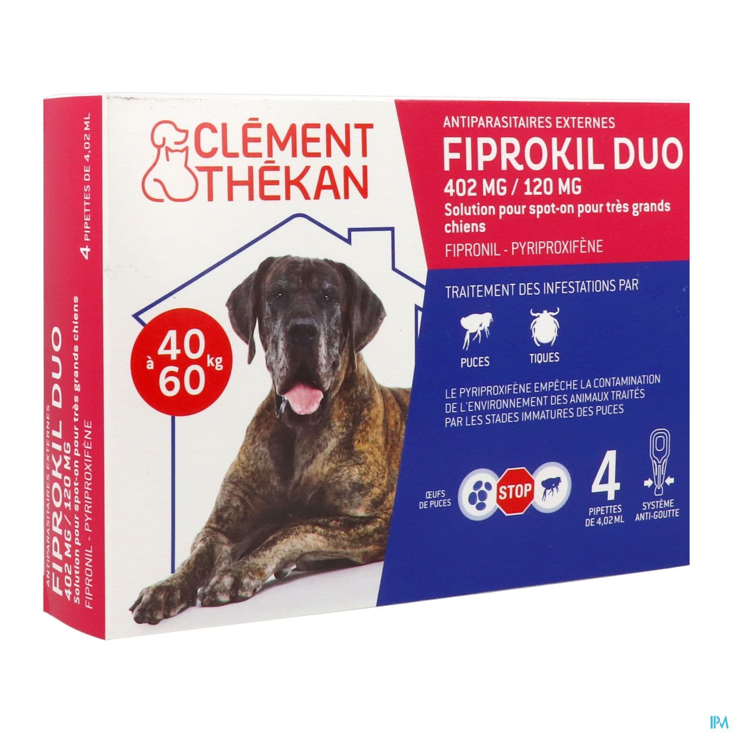 CLEM/THEK FIPROKIL DUO CHIEN 40-60 — Pharmacie Pharmavance Orleans