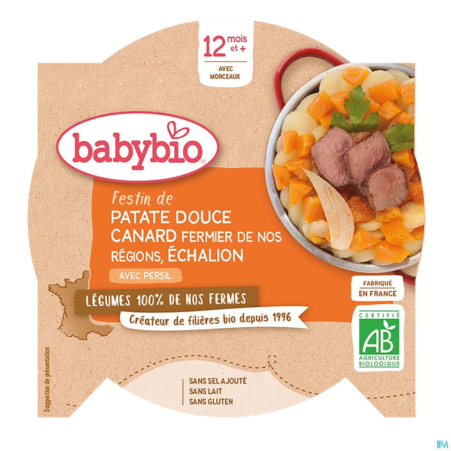 BABYBIO MENU PATATE DC/CANARD 230G — Pharmacie saint-Gilles Paris
