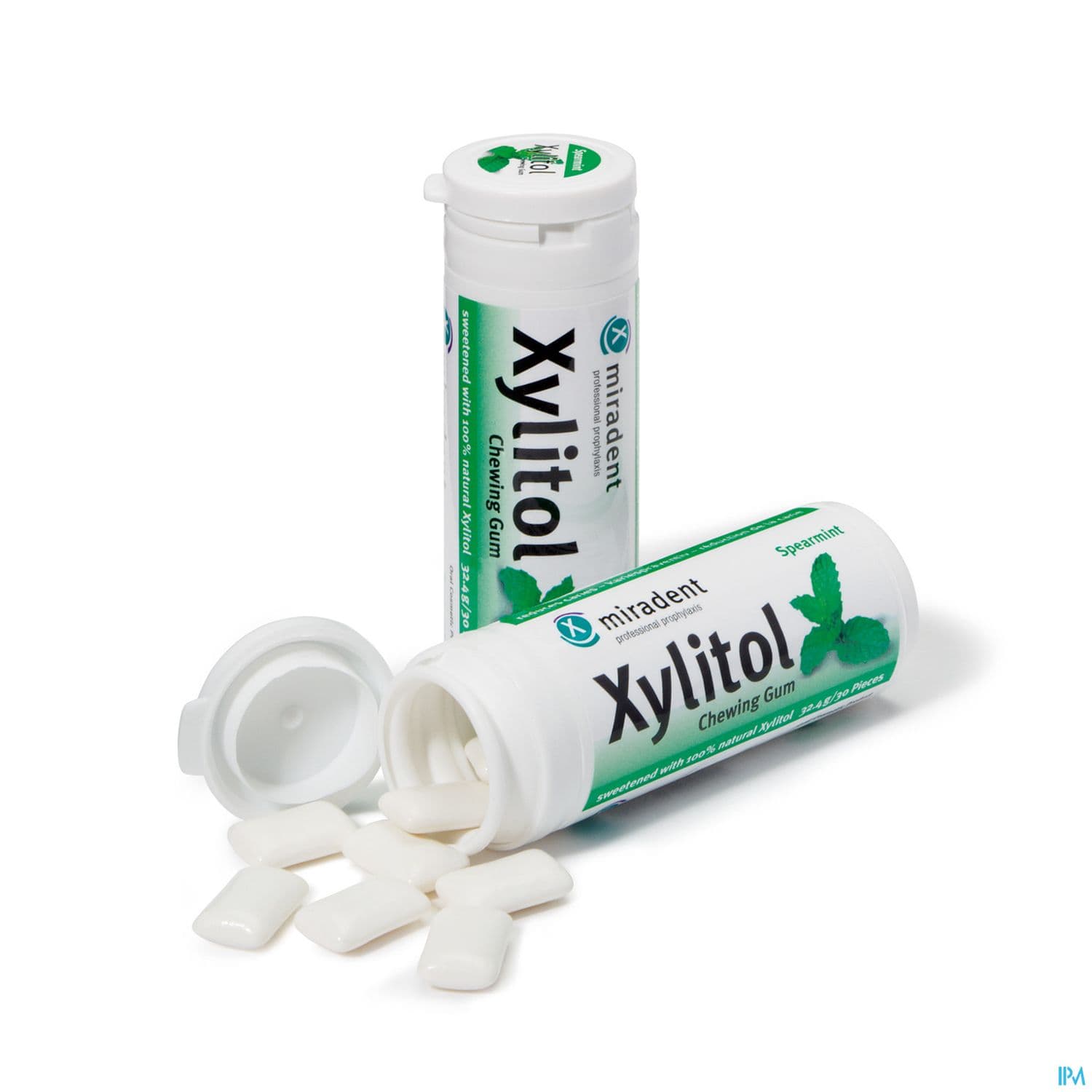 Miradent Xylitol Chewing Gum Menthe Verte 30