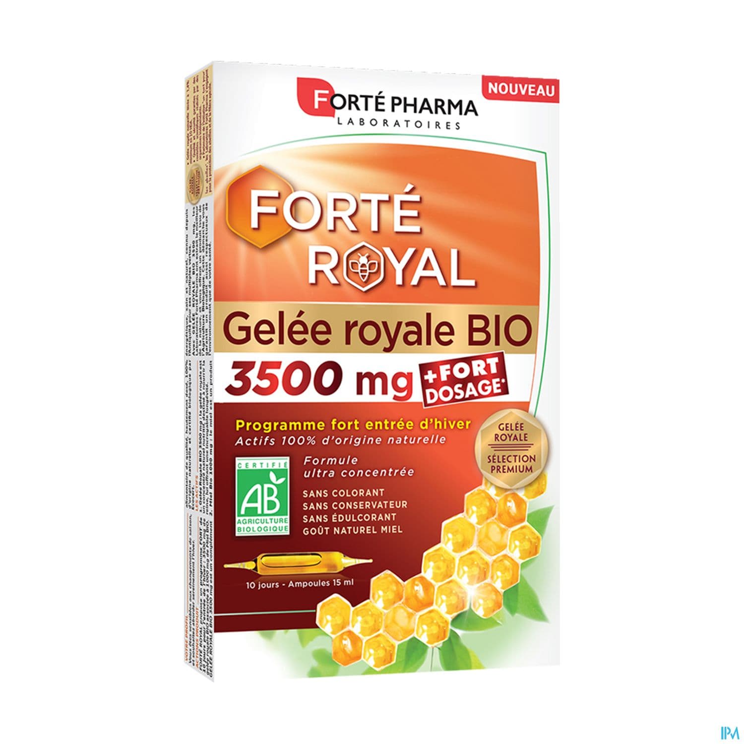Forte Pharma Forte Royal Gelee Royale 3500mg Bio Ampoule 15ml 10