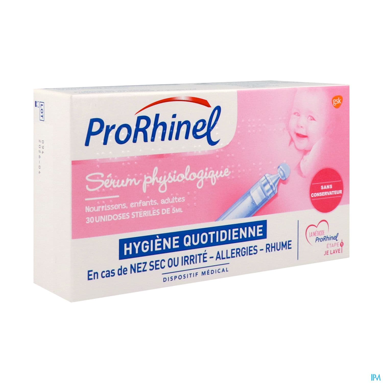 PRORHINEL SERUM PHYSIO UNID5ML X30 — Grande Pharmacie de la Gare - Sartrouville